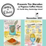 Bruno B. Art Collectif presents Tim Marsden at Pegasus Coffee House on Bainbridge Island