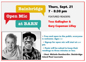 Bainbridge Open Mic at BARN (BOMB!)