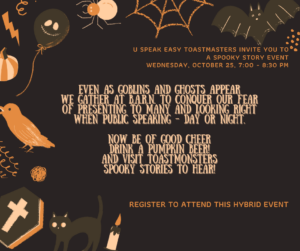 Spooky Story Night with Toastmasters' Toastmonsters